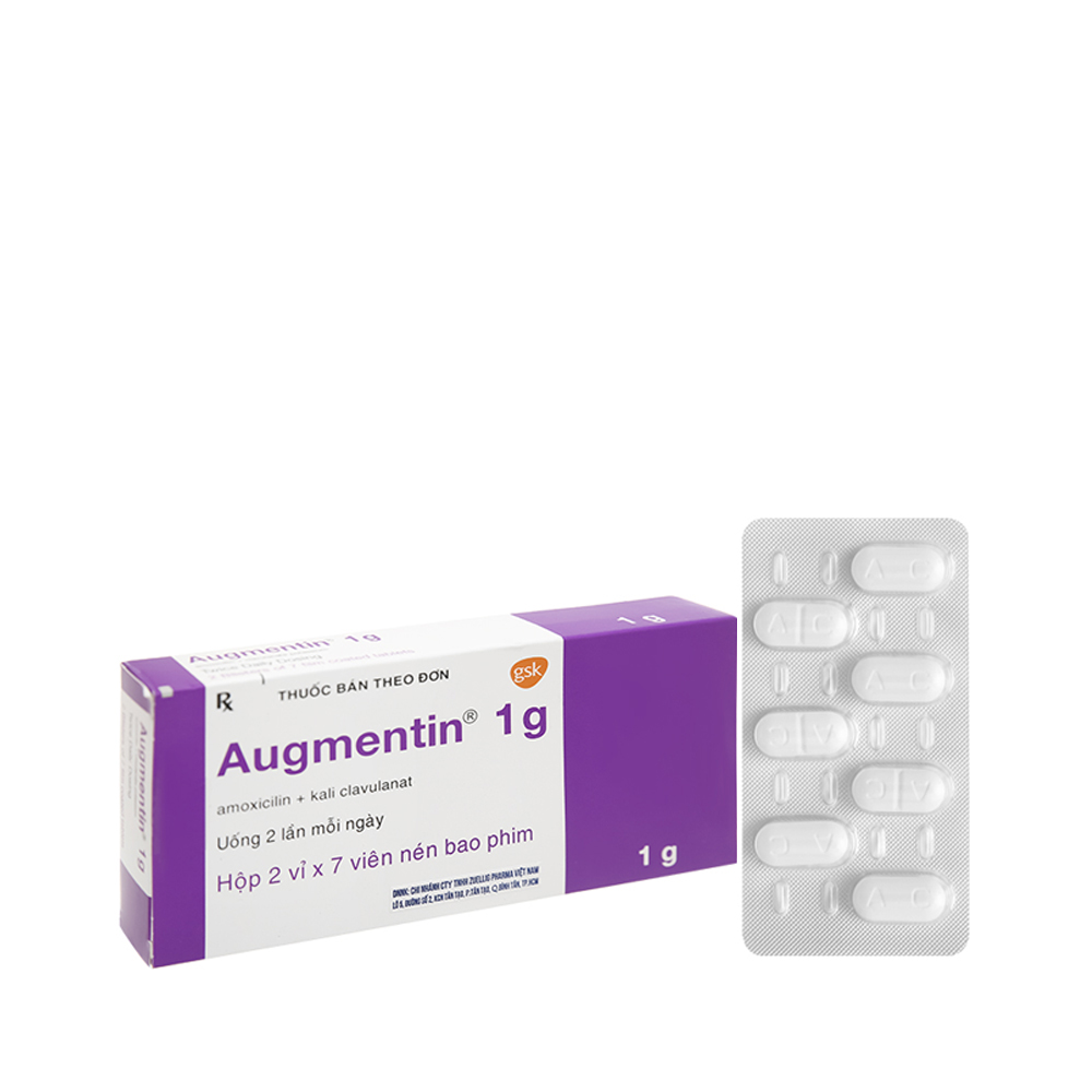 Augmentin BD Tab 1g (2vi x 7vien)