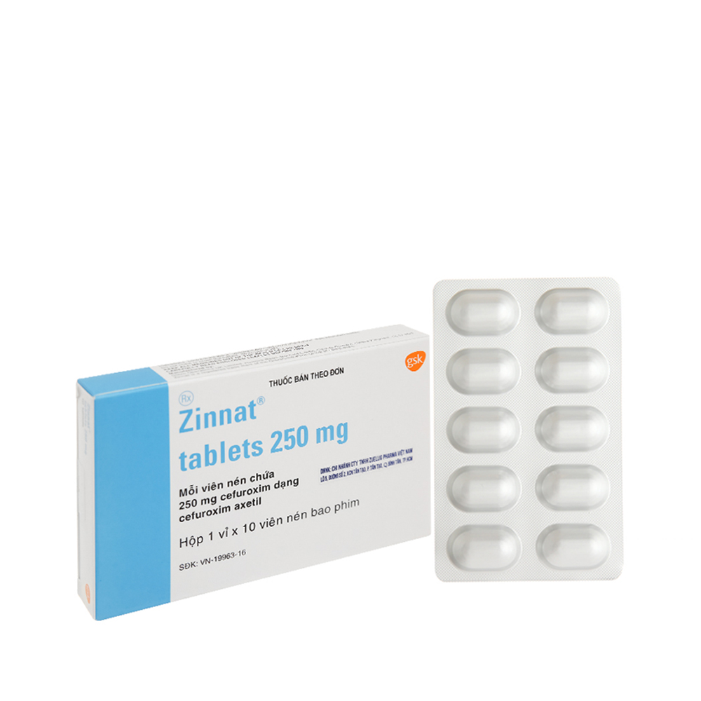 Zinnat Tab 250mg (Hop/ 10 Vien)