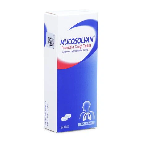 Viên nén Mucosolvan 30mg giảm ho, tiêu nhầy (2 vỉ x10 viên)