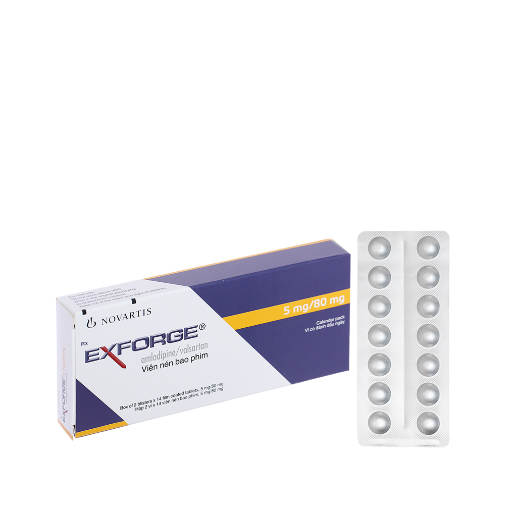 Exforge 5/80mg (2vix14vien)