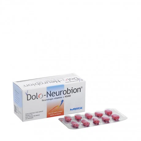 Viên bao tan ở ruột Dolo-Neurobion trị đau khớp, phong thấp, đau dây thần kinh (5 vỉ x 10 viên)