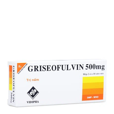 Griseofulvin 500mg (2Vi x 10Vien)