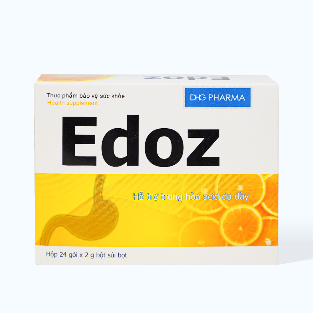 DHG PHARMA Edoz Ho Tro Trung Hoa Acid Da Day (Hop 24Goi)