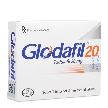 Thuốc điều trị tình trạng rối loạn cương dương Glodafil 20mg (2 viên/hộp)