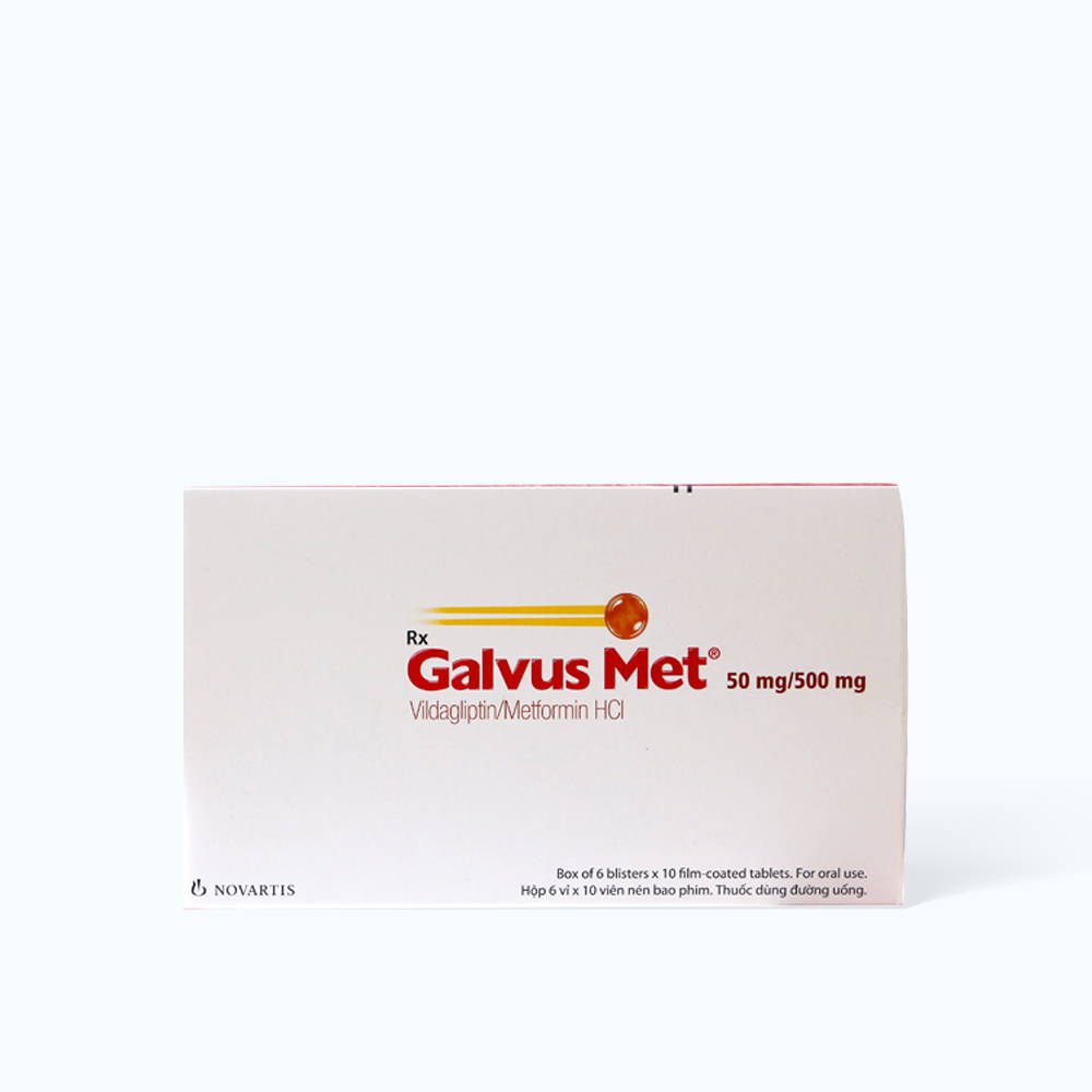 Galvus Met  50Mg/500Mg (6 Vi x 10 Vien)
