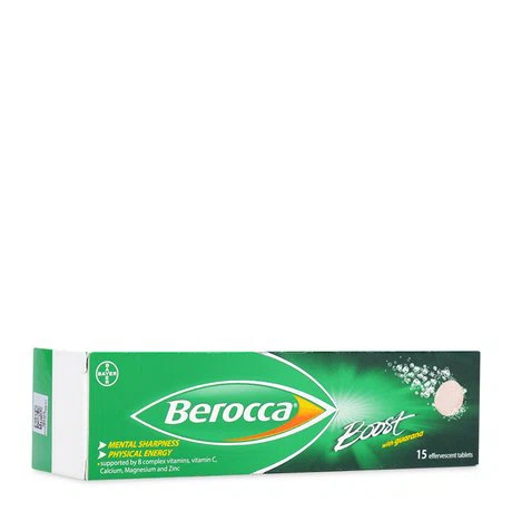 Viên sủi giúp tập trung, giảm mệt mỏi Berocca Boost (15 viên/tuýp)
