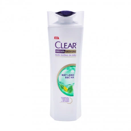 Dầu gội sạch gàu nuôi dưỡng da đầu hương bạc hà Clear (340g)