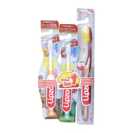Bàn chải đánh răng cho trẻ em Lipzo Kids2