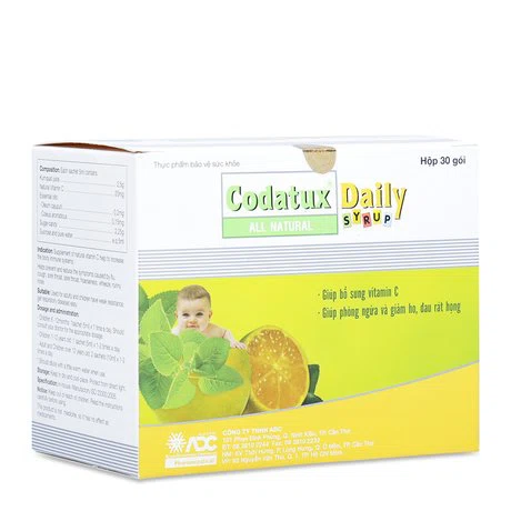 Siro giúp giảm ho Codatux Daily Syrup 5ml (Hộp 30 gói)