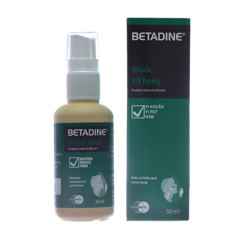 Betadine Throat Spray 0.45% Dung Dịch Xit Hong ( Chai 50ml)