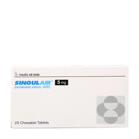 Singulair Chewable 5mg (2 Vi x 14 Vien)