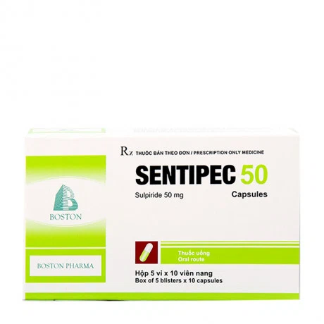 Sentipec(Sulpirid) 50mg ( 5 Vi x 10 Vien)