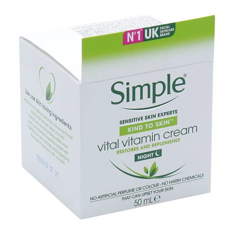 Kem dưỡng da ban đêm Simple Vital Vitamin Night Cream (50ml)