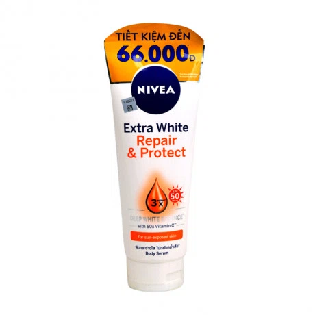 Tinh chất dưỡng trắng phục hồi và chống nắng Nivea Extra White Repair & Protect (320ml)