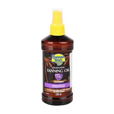 Dầu phơi nắng bảo vệ da Banana Boat Tanning Oil SPF15 (236ml)