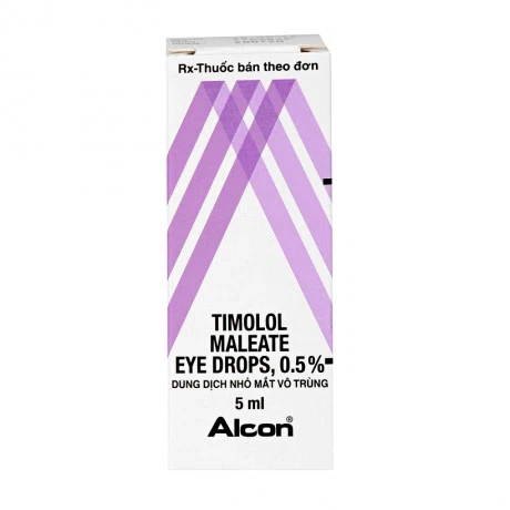 Thuốc nhỏ mắt Timolol Maleate 0,5% điều trị bệnh Glaucoma (chai 5ml)