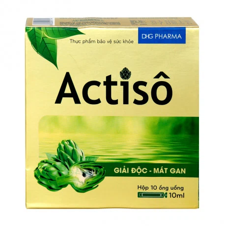 DHG Pharma Actiso Dung Dich Uong Mat Gan, Giai Doc Gan 10mL (10 Ong/Hop)