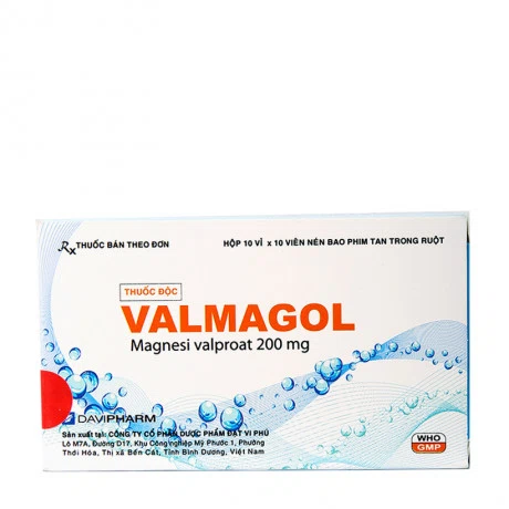 Valmagol 200mg ( Hộp 10 vỉ x 10 viên)
