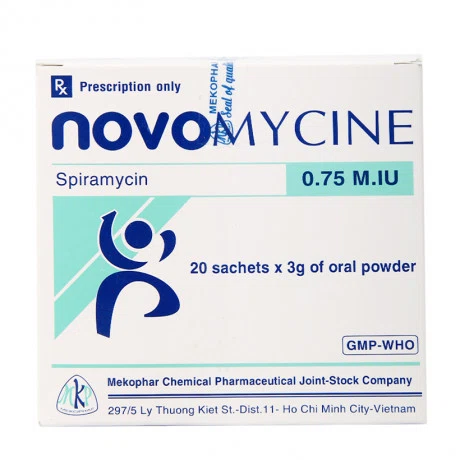 Novomycine 0.75 M.IU (20 gói x 3g/hộp)