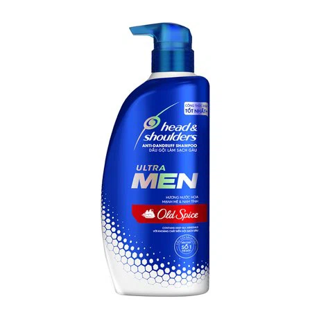 Dầu gội hỗ trợ giảm gàu hương nước hoa mạnh mẽ và nam tính Head & Shoulders Ultra Men Old Spice (550ml)