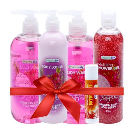 Không bán online - Combo chăm sóc da hương trái cây Pharmacity Dragonfruit & Goji Berry