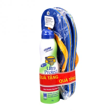Kem chống nắng dạng xịt Banana Boat Ultra Protect SPF50 (170g) + Tặng kèm dép kẹp đi biển