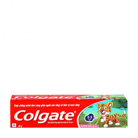 Kem đánh răng hương dâu ngừa sâu răng cho trẻ em Colgate Tiger (40g)