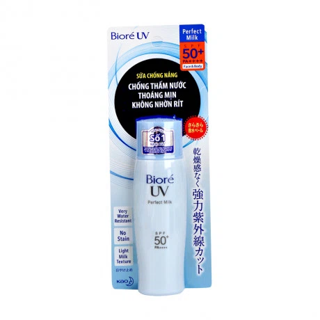 Sữa chống nắng chống thấm nước Biore Perfect Milk Sports & Outdoor SPF 50+/PA++++ (40ml)