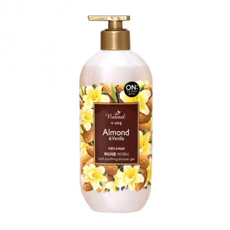 Sữa tắm ngăn ngừa lão hóa và tăng cường độ ẩm On The Body Natural Almond & Vanilla (500g)
