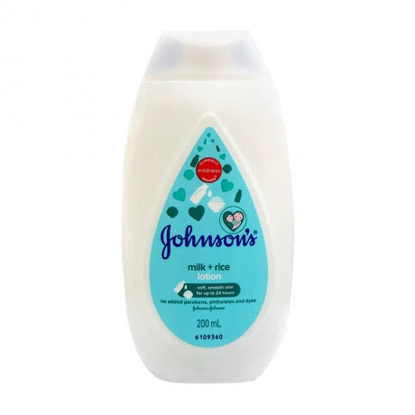 Sữa dưỡng ẩm chứa sữa và gạo Johnson's Baby Lotion Milk + Rice (200ml)