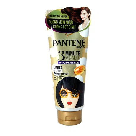 Dầu xả chăm sóc tóc hư tổn toàn diện 3 phút diệu kỳ Pantene  3 Minute Miracle Conditioner Total Damage Care Limited Edition (180ml)