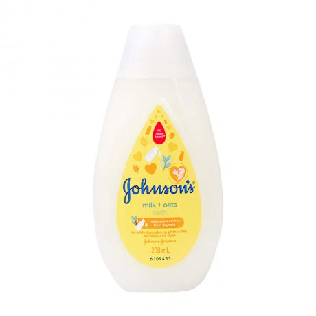 Sữa tắm chứa sữa và yến mạch Johnson's Baby Bath Milk + Oats (200ml)