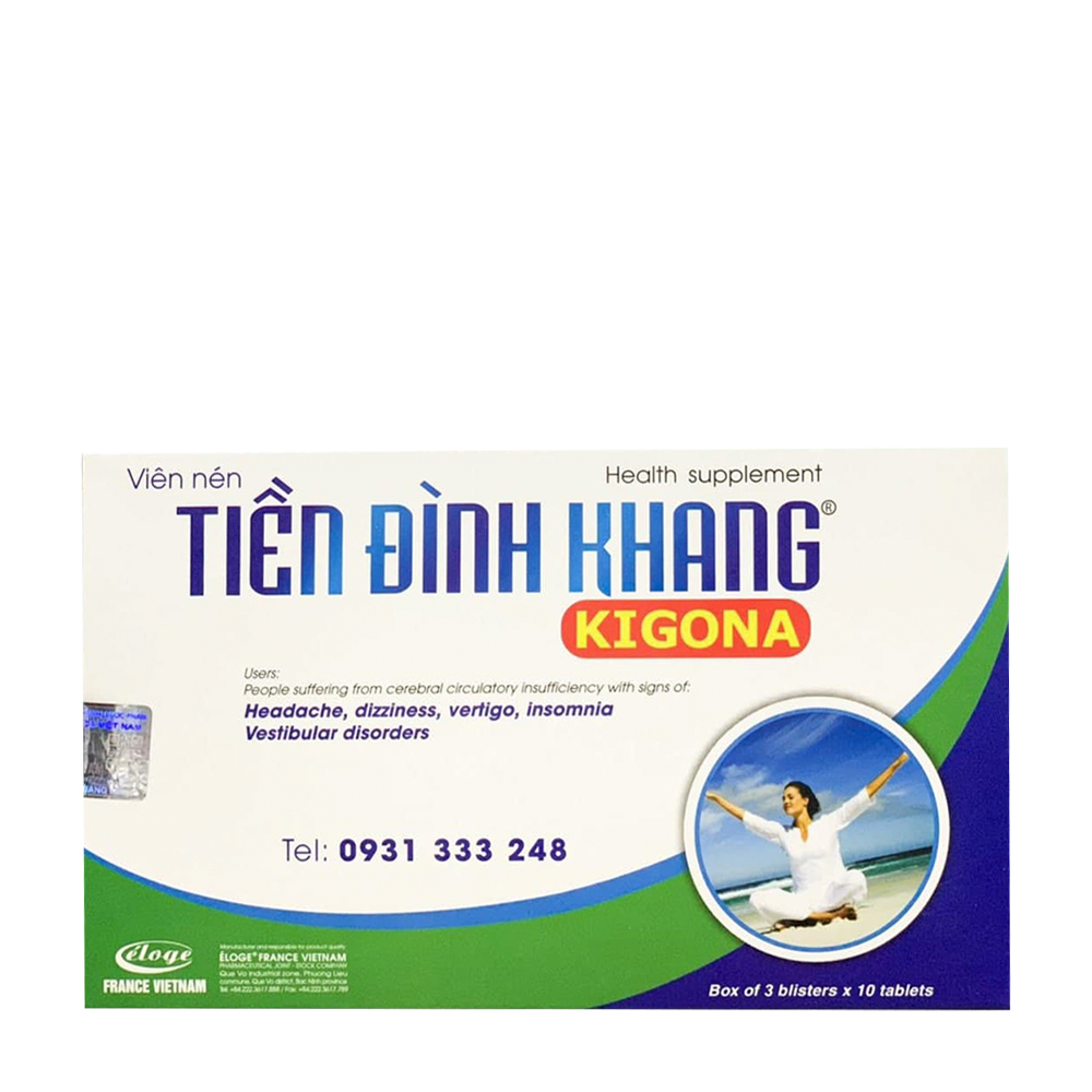 Tien Dinh Khang Kigona Ho Tro Nao (3 Vi X 10 Vien)