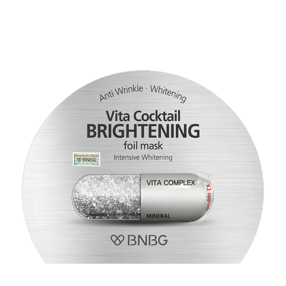 Mặt nạ thiếc dưỡng sáng da chuyên sâu Vita Cocktail Brightening Foil Mask BNBG (30ml)
