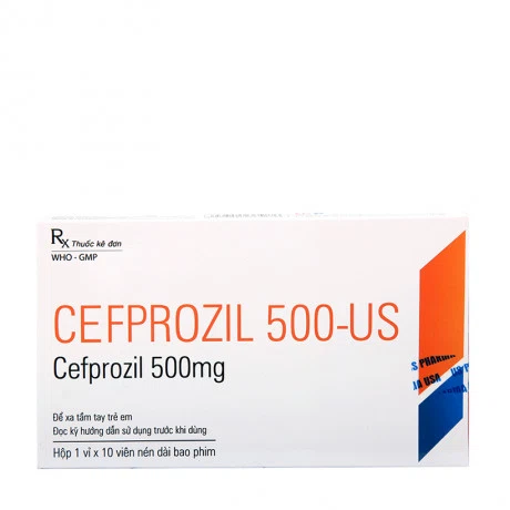 Cefprozil 500-US ( 1 Vi x 10 Vien)