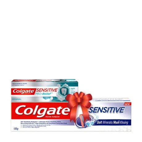 Kem đánh răng Colgate Sensitive (110g) + Tặng kem đánh răng Colgate Sensitive Pro-Relief (20g)