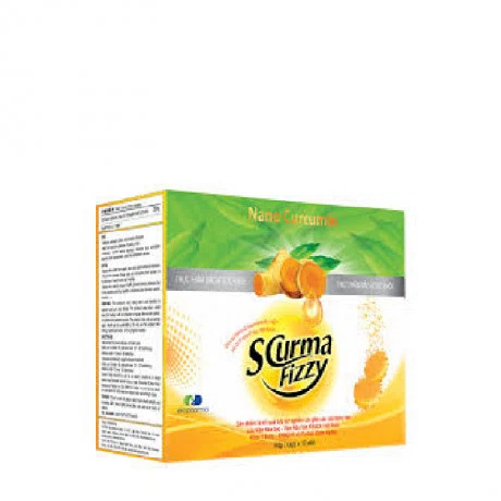 Viên sủi SCurma Fizzy (Hộp 2 tuýp x 10 viên)