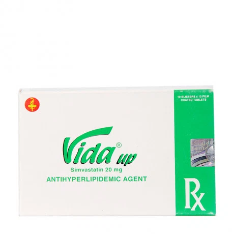 Vida up 20mg (Hộp 10 vỉ x 10 viên)