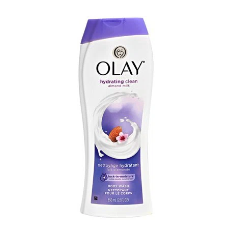 Sữa tắm dưỡng ẩm hương hạnh nhân Olay Hydrating Clean Almond Milk (650ml)