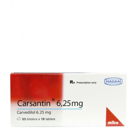 Carsantin 6,25mg (3Vi x 10Vien)