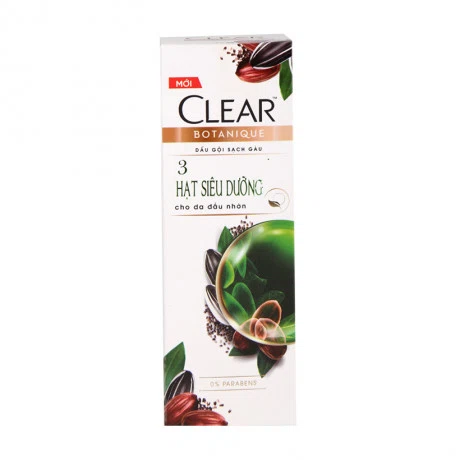 Dầu gội 3 hạt siêu dưỡng cho da đầu nhờn Clear (175ml)