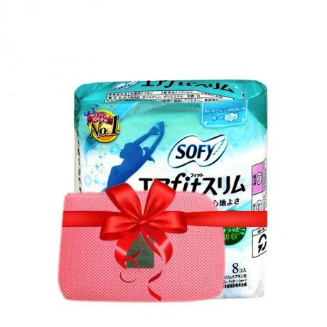 Mua 2 gói BVS siêu mỏng nhẹ có cánh Sofy Air Fit Slim 21cm (8 miếng/gói) + Tặng túi phụ kiện điện thoại