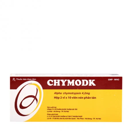 Chymodk (Hộp 2 vỉ x 10 viên)