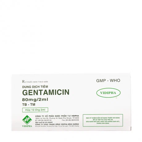 Gentamicin 80mg/2ml (10 Ong) Inj
