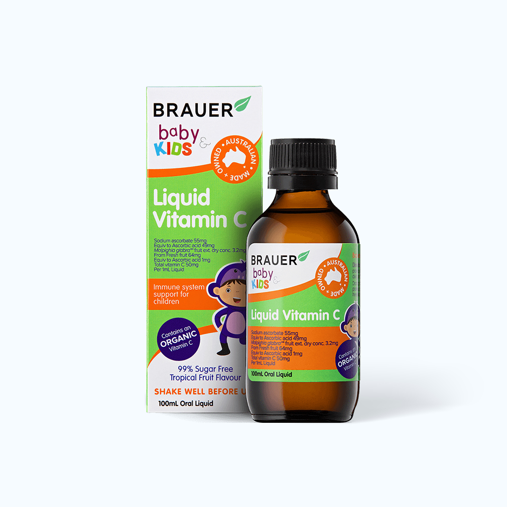 BRAUER Liquid Vitamin C Cho Tre Em (Chai 100ml)