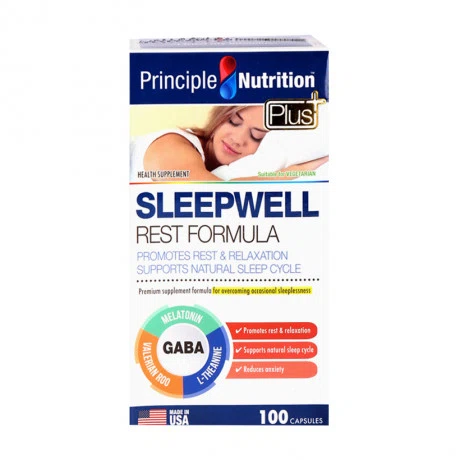Viên uống PNPLUS Sleepwell Formula hỗ trơ cải thiện chất lượng giấc ngủ (Hộp 100 viên)