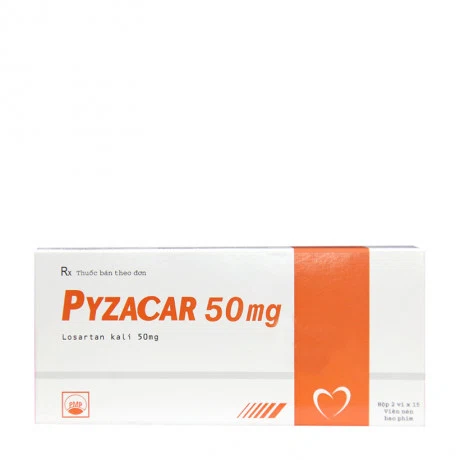 Pyzacar 50mg (2Vi x 15Vien)