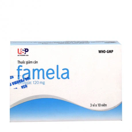 Famela Orlistat 120mg (Hộp 3 vỉ x 10 viên)