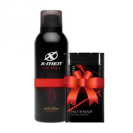 Xịt khử mùi toàn thân X-men For Boss (150ml) + Tặng dầu gội nước hoa X-men For Boss (85g)