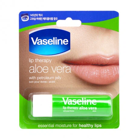 Son dưỡng môi lô hội Vaseline Lip Therapy Aloe Vera with petroleum jelly (4.8g)